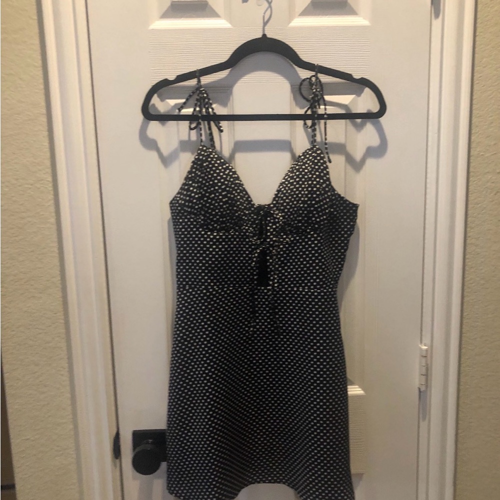 REVOLVE Black and White Mini Dress